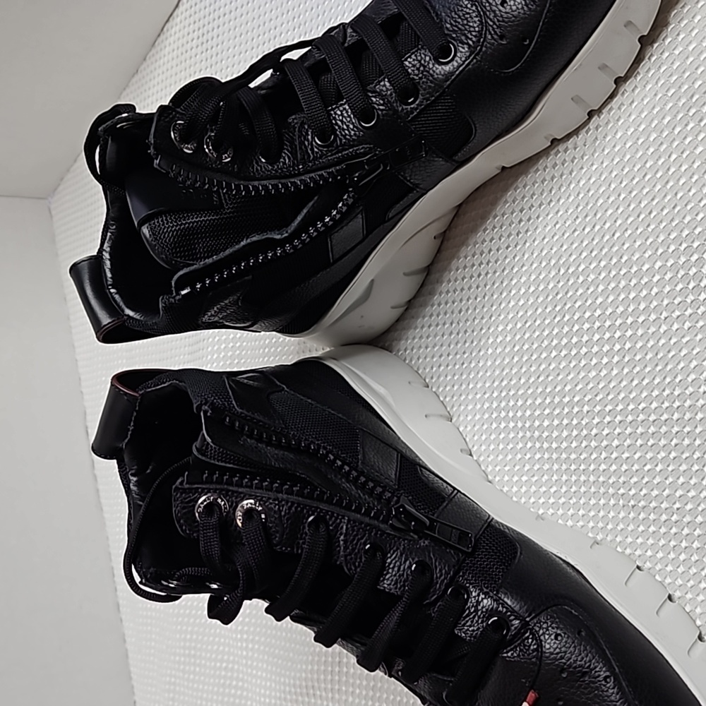 BALLY MENS BIRKO LEATHER HIGH TOP SNEAKERS-SIZE 11 - Picture 7 of 11